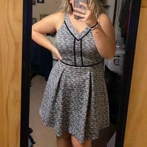 Black and white dress